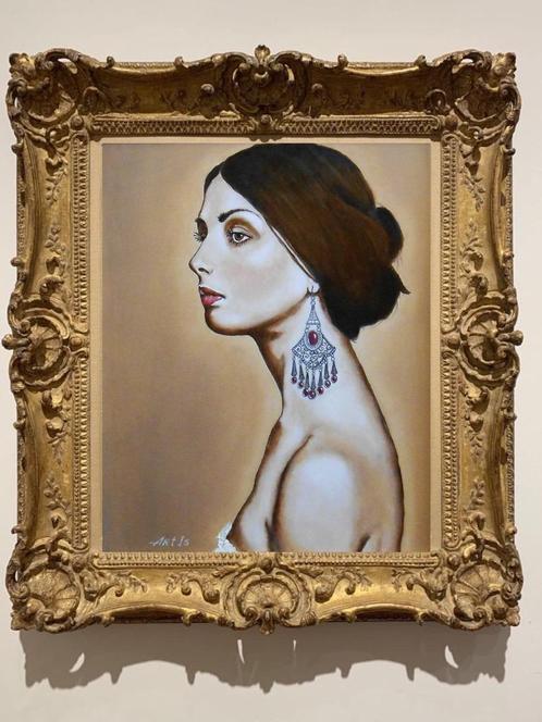 Peinture « Lucia », Antiquités & Art, Art | Peinture | Moderne, Envoi