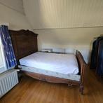 bed, Huis en Inrichting, Slaapkamer | Bedden, Ophalen, Gebruikt, Bruin, 210 cm