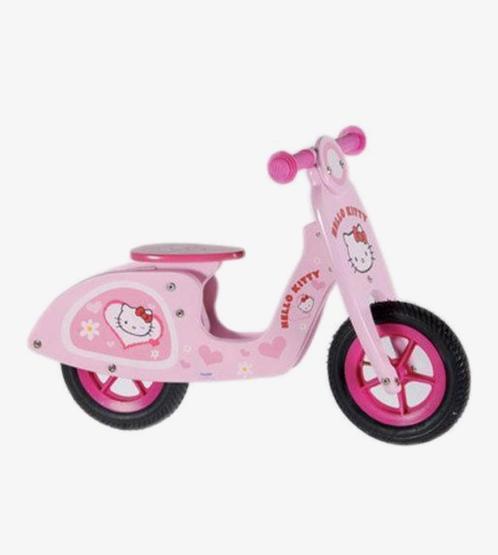Yipeeh Hello Kitty Houten Loopfiets – Roze, Kinderen en Baby's, Speelgoed | Buiten | Voertuigen en Loopfietsen, Zo goed als nieuw