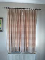 Overgordijnen en gordijn, Huis en Inrichting, Stoffering | Gordijnen en Lamellen, Ophalen, Gebruikt, 100 tot 150 cm, Beige