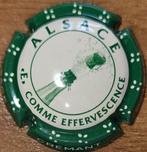 Crémant Alsace capsule van VIGNERONS groen & crème nr 68e, Ophalen of Verzenden, Nieuw, Frankrijk, Witte wijn