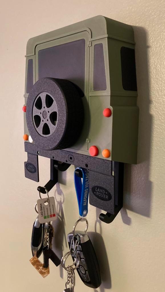 Land Rover Defender uniek sleutelrekje voor mancave / bureau, Autos : Pièces & Accessoires, Barres latérales, Enlèvement ou Envoi