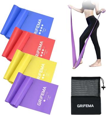 GRIFEMA GA5002 4 fitnessbanden met 4 weerstandsniveaus beschikbaar voor biedingen