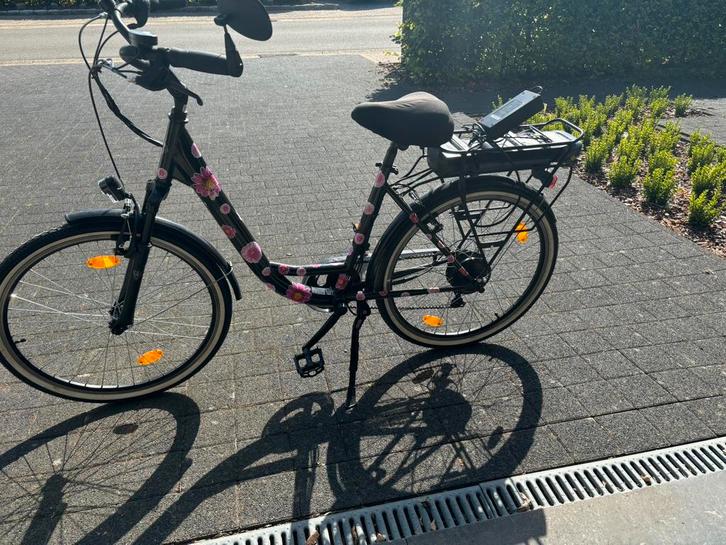 Elektrische damesfiest, Fietsen en Brommers, Elektrische fietsen, Zo goed als nieuw, Overige merken, 51 tot 55 cm, 50 km per accu of meer