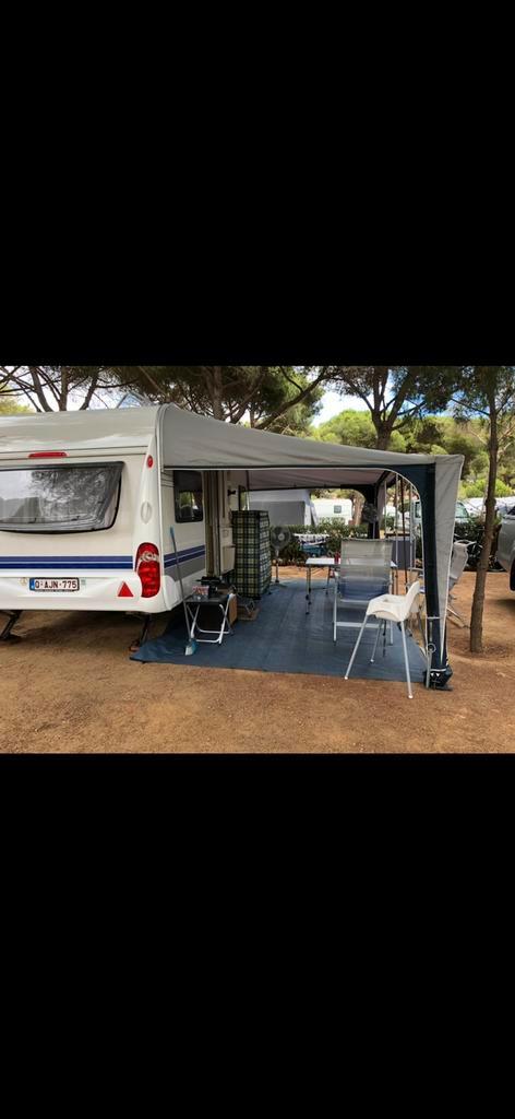Trekcaravan Hobby de lux 460, Caravans en Kamperen, Voortenten en Luifels, Gebruikt, Ophalen