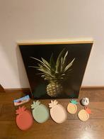 Ananas decoratie, Huis en Inrichting, Woonaccessoires | Wanddecoraties, Ophalen, Zo goed als nieuw