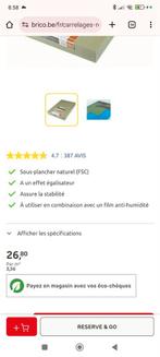 Sous couche parquet, Bricolage & Construction, Isolation & Étanchéité, Enlèvement, Neuf