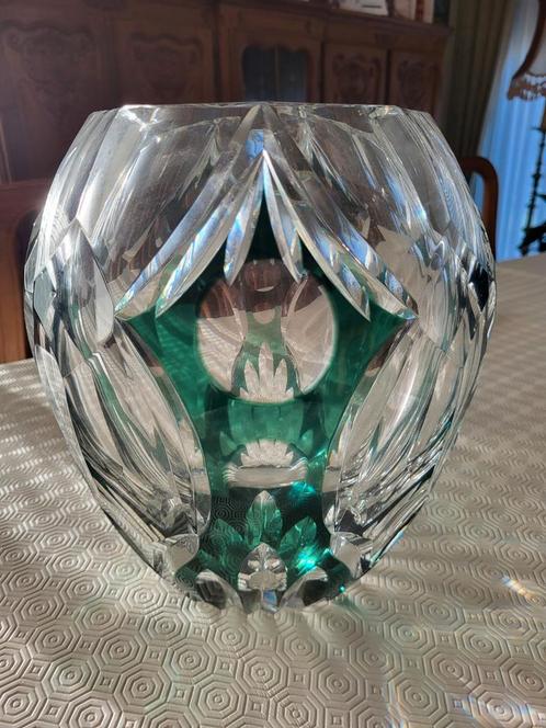 Vaas kristal Val Saint Lambert unieke editie 25 jaar Philips, Antiek en Kunst, Antiek | Glaswerk en Kristal, Ophalen