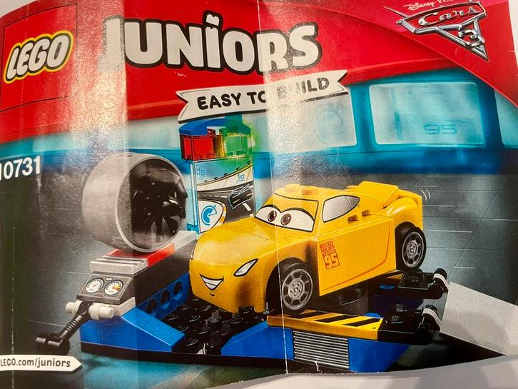 LEGO Juniors 10731 Cruz Ramirez Race-Simulator set uit 2017, Kinderen en Baby's, Speelgoed | Bouwstenen, Ophalen