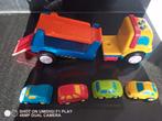 Speelgoed camion met 4 auto's, Enfants & Bébés, Jouets | Vtech, Utilisé, Enlèvement ou Envoi