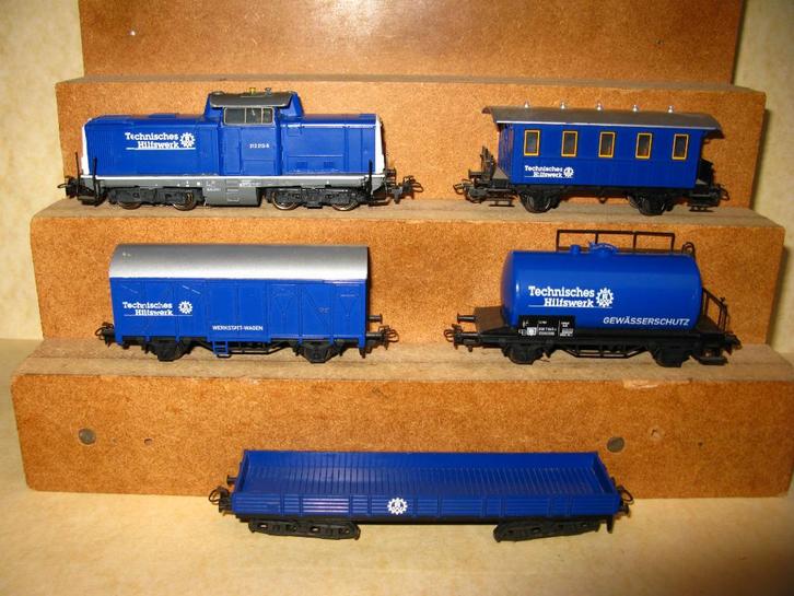 MARKLIN HO : Treinstel HILFSWERK nr. 29655, Hobby en Vrije tijd, Modeltreinen | H0, Gebruikt, Locomotief, Wisselstroom, Analoog