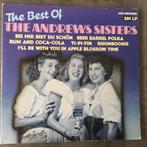 The Best Of The Andrews Sisters (2LP), CD & DVD, Vinyles | Pop, Comme neuf, 12 pouces, Enlèvement ou Envoi, 1960 à 1980