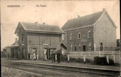 Bornhem - Statie Station, Collections, Cartes postales | Belgique, Affranchie, Avant 1920, Enlèvement ou Envoi