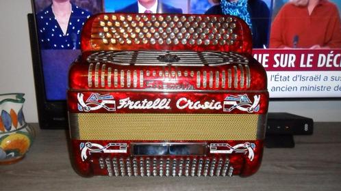 Fratelli Crosio Spésial, Muziek en Instrumenten, Accordeons, Zo goed als nieuw, Knopaccordeon, 120-bas, Overige merken, Met koffer