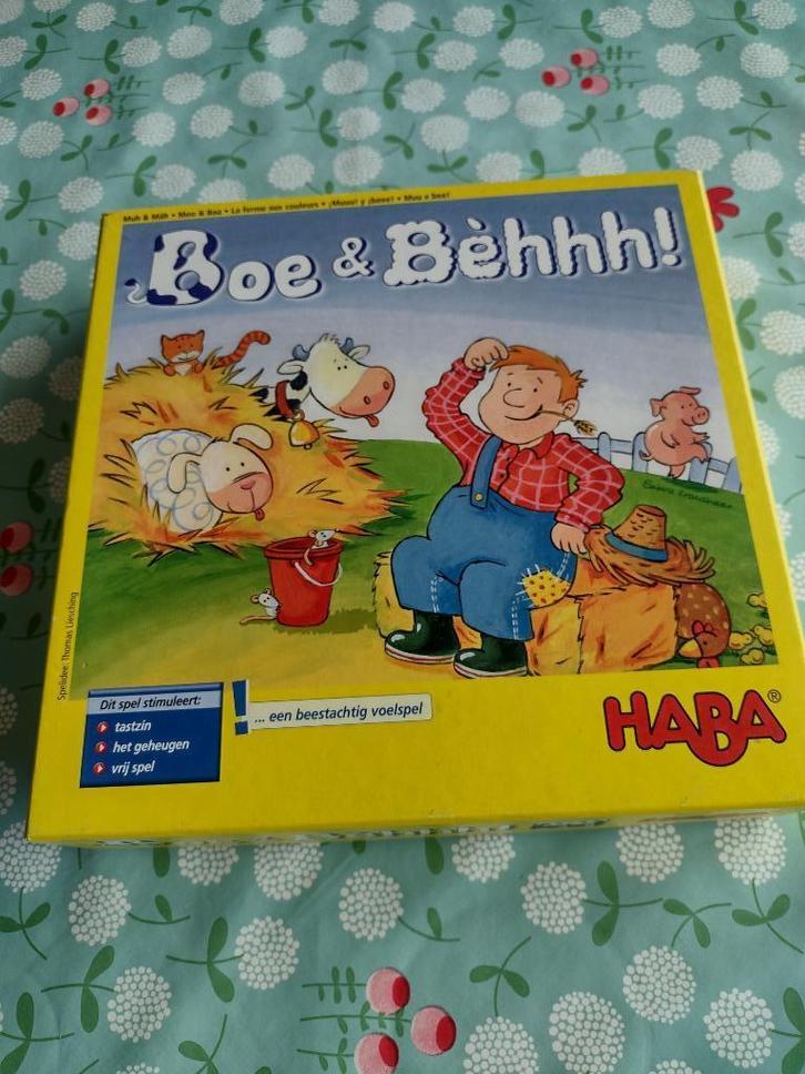 Haba gezelschapsspel "Boe & Bèhhhh!", Kinderen en Baby's, Speelgoed | Educatief en Creatief, Gebruikt, Ophalen