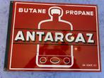 ANTARGAZ emaille plaat, Ophalen of Verzenden, Gebruikt, Reclamebord