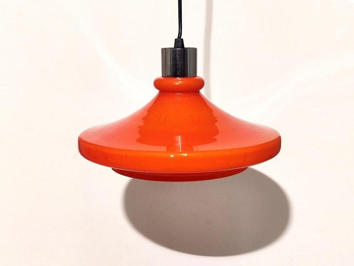 hanglamp space age jaren 70 oranje, Verzamelen, Retro, Huis en Inrichting, Ophalen of Verzenden