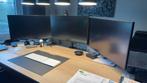 3x 4K 27” Lenovo monitors (zwart) met monitor-arm, Computers en Software, Ingebouwde speakers, VGA, Ophalen of Verzenden, 27"
