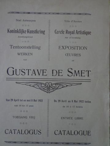 onvindbare catalogus Gustave De Smet Antwerpen 1922