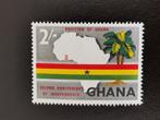Ghana 1959 - carte de l'Afrique - drapeau - palmiers, Timbres & Monnaies, Timbres | Afrique, Enlèvement ou Envoi, Non oblitéré