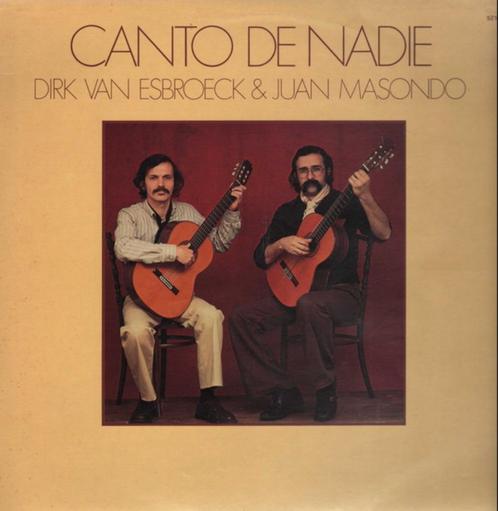 Dirk Van Esbroeck & Juan Masondo – Canto De Nadie, CD & DVD, Vinyles | Néerlandophone, Utilisé, Musique régionale, 12 pouces, Enlèvement ou Envoi