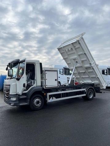 NEW DAF LF 230 FA 14T ALUMAC KIPPER + KOFFER, Euro 6, Entreprise, 2 places, 2 portes