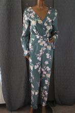 NA-KD Collection Kimono jumpsuit met bloemen groen maat 36, NA-KD, Ophalen of Verzenden, Zo goed als nieuw, Maat 36 (S)