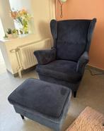 Oorfauteuil blauw IKEA, Ophalen, Zo goed als nieuw, Stof