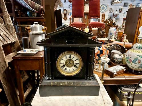Houten Schouwklok | Pendule, Antiek en Kunst, Antiek | Klokken, Ophalen of Verzenden