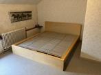 Bed voor 2 personen, Ophalen, Gebruikt, Bruin, Tweepersoons