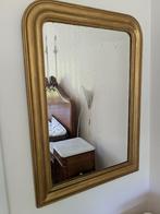 Prachtige antieke spiegel met goudkleurige lijst, Ophalen, Rechthoekig, 50 tot 100 cm, 100 tot 150 cm
