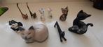 9 verzamelbare katten, Ophalen of Verzenden, Gebruikt, Hond of Kat, Beeldje of Figuurtje