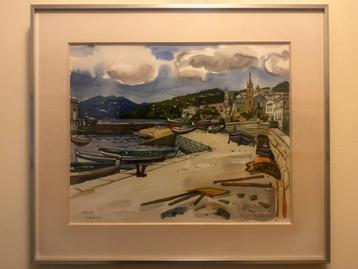 Aquarelle du peintre Gustave Camus beschikbaar voor biedingen