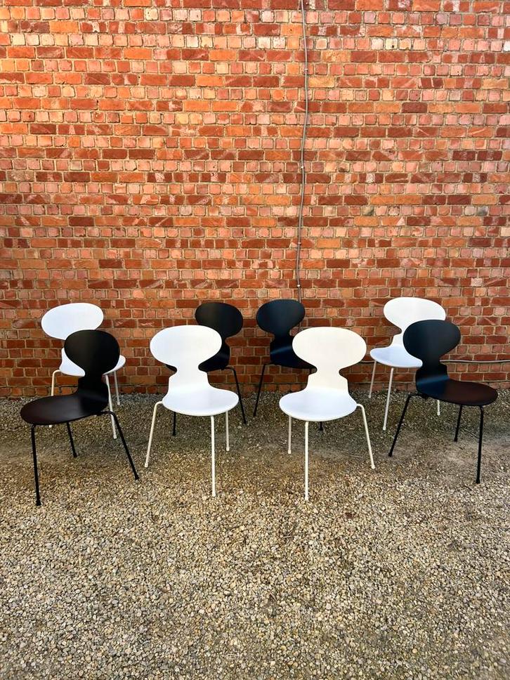 Design stoelen Fritz Hansen, Huis en Inrichting, Stoelen, Zo goed als nieuw, Vijf, Zes of meer stoelen, Ophalen