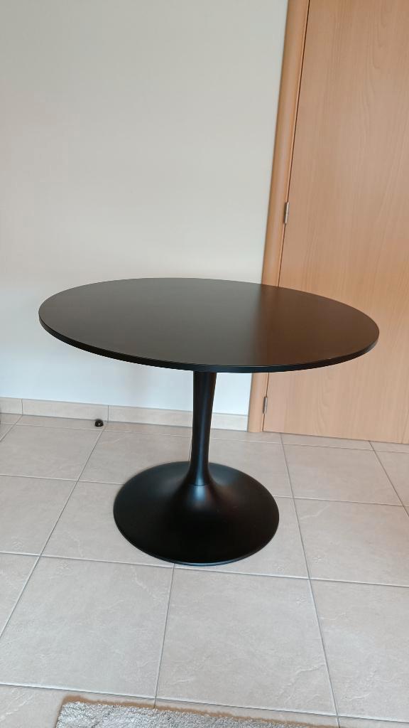 Table Docksta noire, Maison & Meubles, Tables | Tables de salon, Comme neuf, 50 à 75 cm, 100 à 150 cm, 100 à 150 cm, Rond, Enlèvement