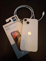 Iphone 14 ; 128 gb + chargeur, Telecommunicatie, Mobiele telefoons | Apple iPhone, 128 GB, Gebruikt, IPhone 14, Wit