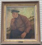 Huile sur toile homme signe m gillot, Antiquités & Art, Art | Peinture | Classique, Enlèvement