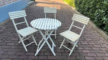 Bistro set - wit beschikbaar voor biedingen