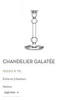 Val saint Lambert kandelaars 24cm, Antiek en Kunst, Antiek | Glaswerk en Kristal, Ophalen