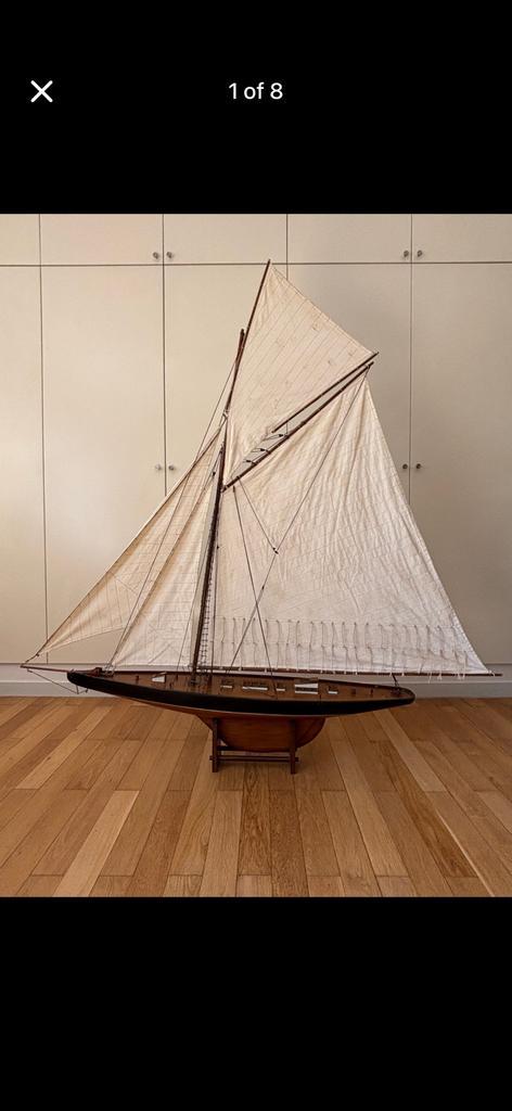 Model zeilboot 1m40x1m70 - Klasse J - National Navy, Hobby en Vrije tijd, Modelbouw | Boten en Schepen, Gebruikt, Ophalen