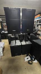 NIEUW COMPLETE PA SET 2X POWER DYNAMICS Y 215 + SUBS = 3700W, Audio, Tv en Foto, Ophalen, Nieuw, Subwoofer