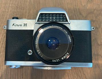 Kowa H 1:2.8 vintage filmcamera met etui en extra lenzen beschikbaar voor biedingen