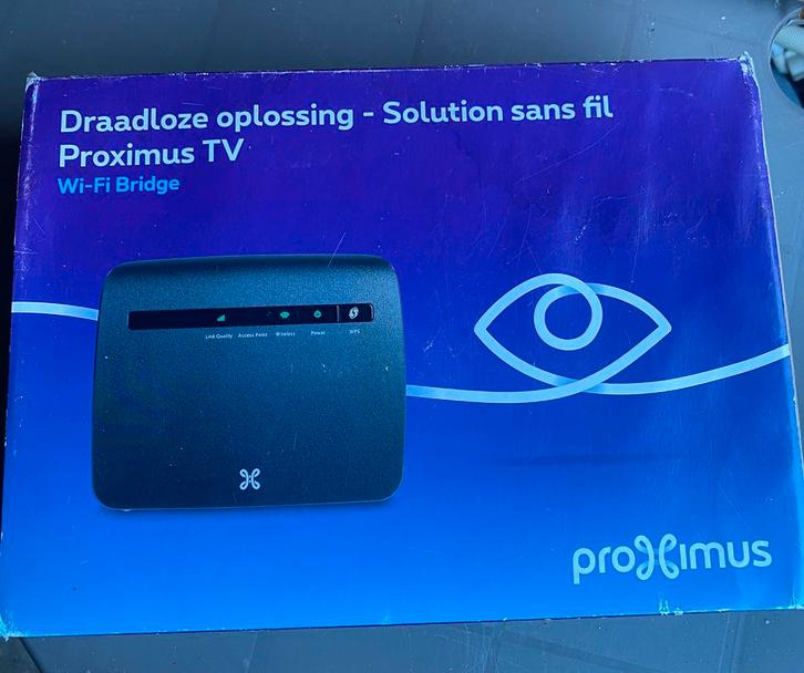 Proximus Wi-Fi Bridge – Draadloze oplossing voor Proximus TV, Computers en Software, Pc- en Netwerkkabels, Gebruikt, Ophalen
