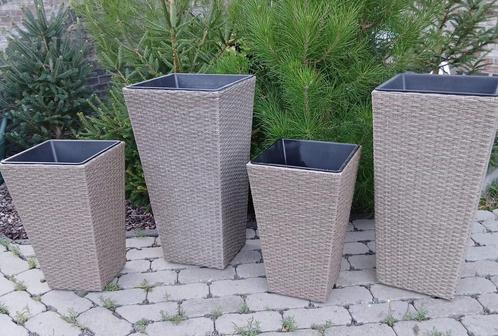 4 plantenbakken, Tuin en Terras, Bloembakken en Plantenbakken, Zo goed als nieuw, Binnen, Ophalen