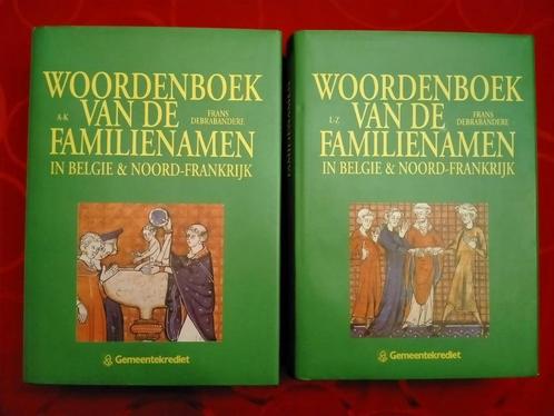 Genealogie: Woordenboek v/d Familienamen in België & N-Frank, Boeken, Geschiedenis | Stad en Regio, Ophalen of Verzenden