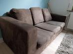 Canapé brun 3 places 2m de long. Plus d'infos sur demande, Trois personnes, Enlèvement, Utilisé, 150 à 200 cm