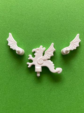 Lego Dragonmaster plume & wings wit beschikbaar voor biedingen