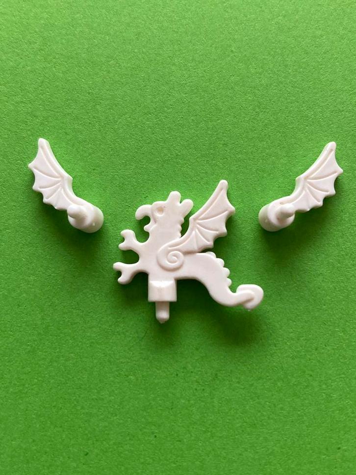 Lego Dragonmaster plume & wings wit, Kinderen en Baby's, Speelgoed | Duplo en Lego, Zo goed als nieuw, Lego, Losse stenen, Verzenden