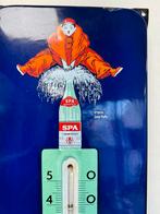 Thermomètre publicitaire en émail SPA '65, Utilisé, Enlèvement ou Envoi, Panneau publicitaire