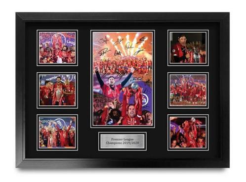 Liverpool Signed A2 Framed Premier League Print Autograph, Verzamelen, Sportartikelen en Voetbal, Nieuw, Poster, Plaatje of Sticker